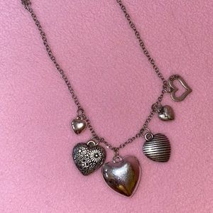 Six Hearts Silver Necklace❣️
